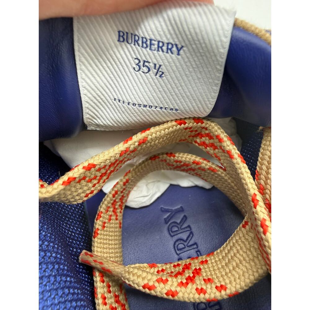 Burberry Terrace Check Cotton Low-Top Sneakers SZ:35.5 - Picture 11 of 12
